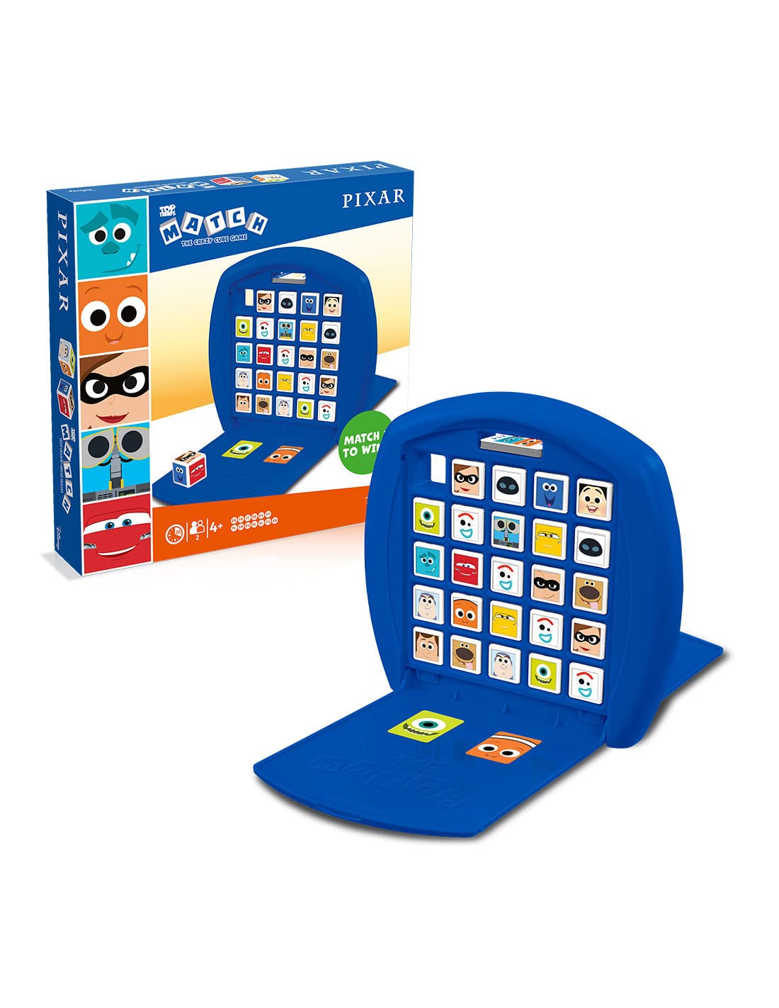 Disney Pixar Top Trumps Match Board Game;; Matching Cube Game with Characters Like Nemo, Lightning McQueen, Sully and More Family Game for Ages 4 and up - Image 5