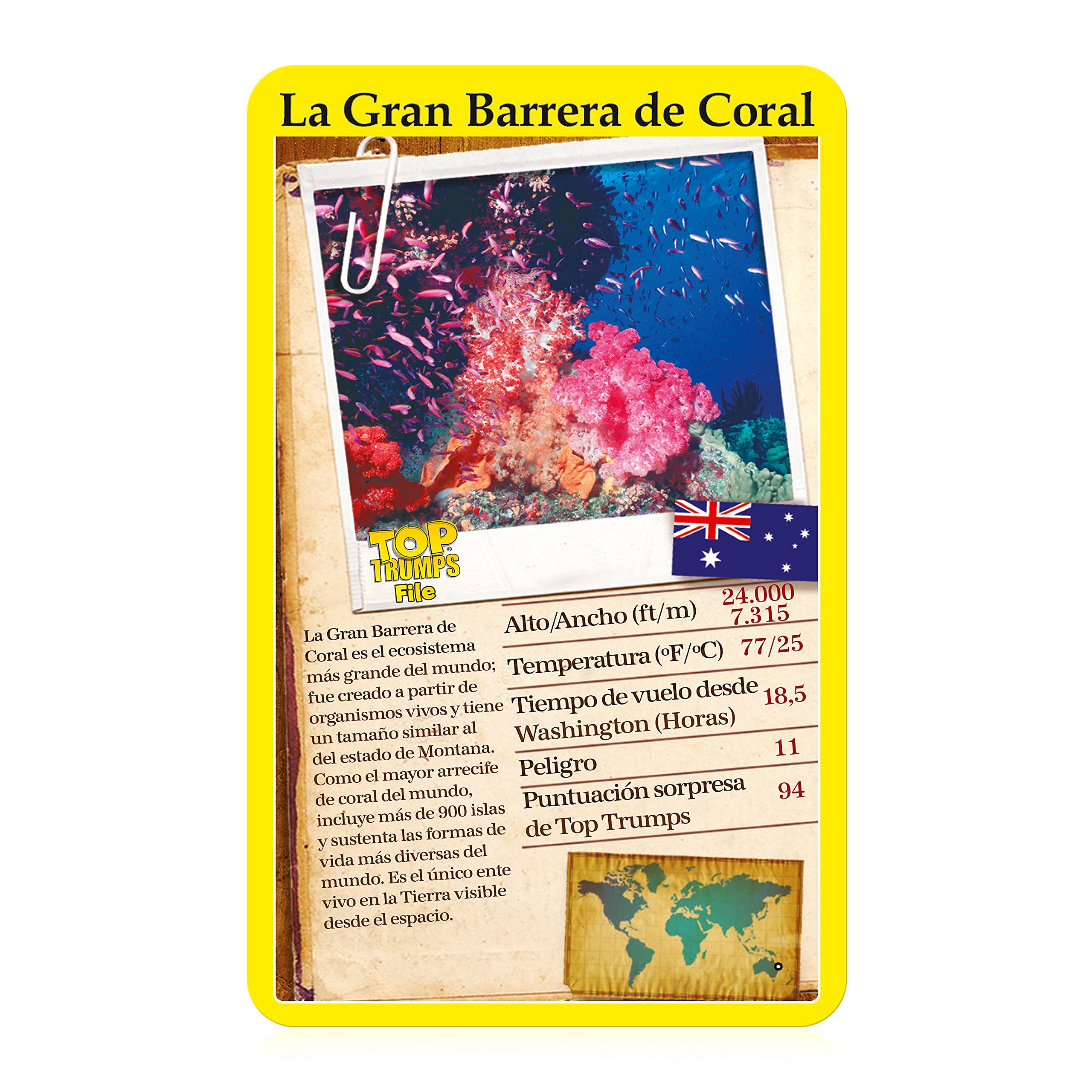 Juego de Cartas Top Trumps Wonders of The World Edición Español, Aprende sobre el Monte Everst y la Aurora Boreal en este Pack educativo, Regalo y juguete para niños y niñas de 6 años en adelante - Image 5