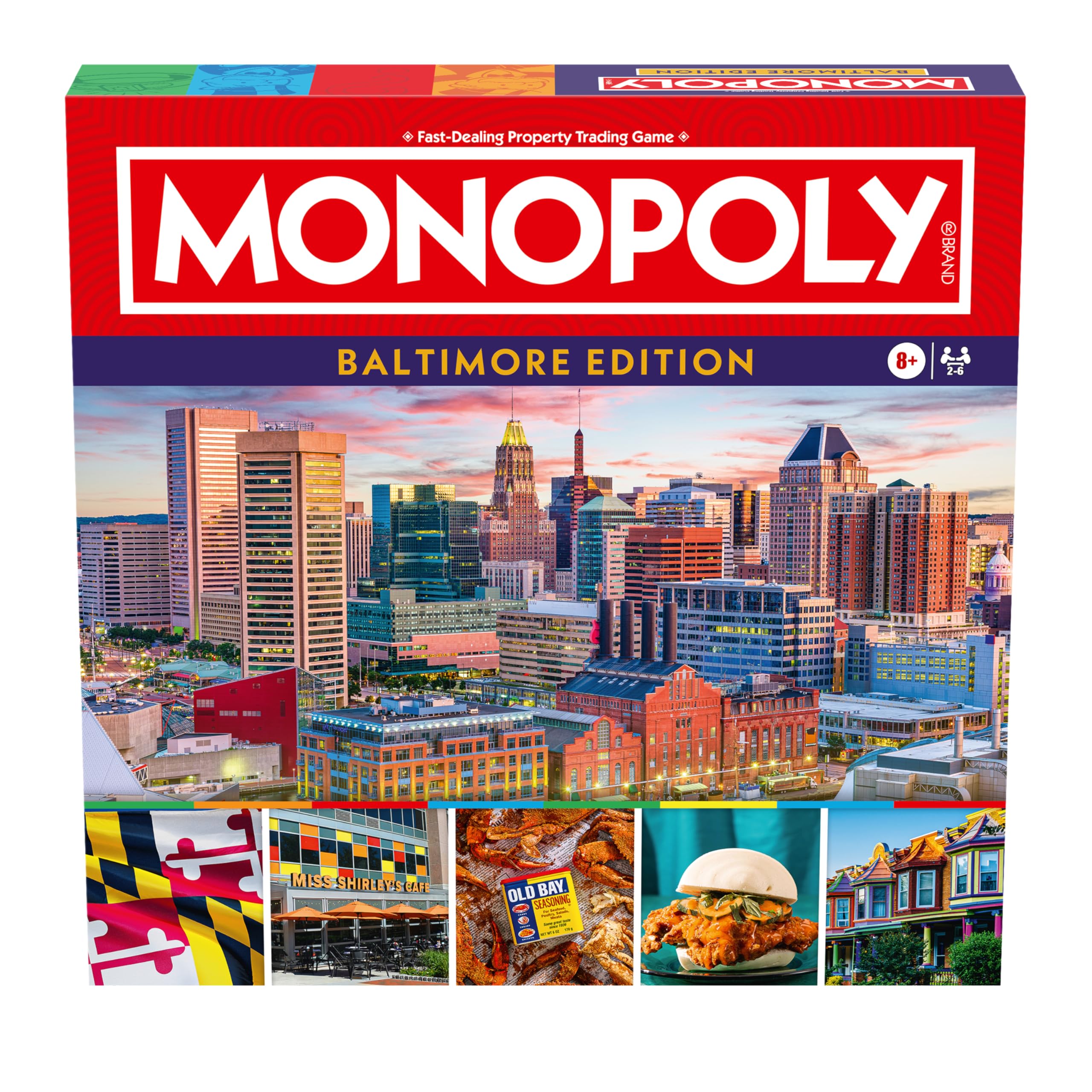 Monopoly Board Game – Baltimore, MD Edition: 2-6 Players Family Board Games for Kids and Adults, Board Games for Kids 8 and Up, Great for Game Night - Image 6