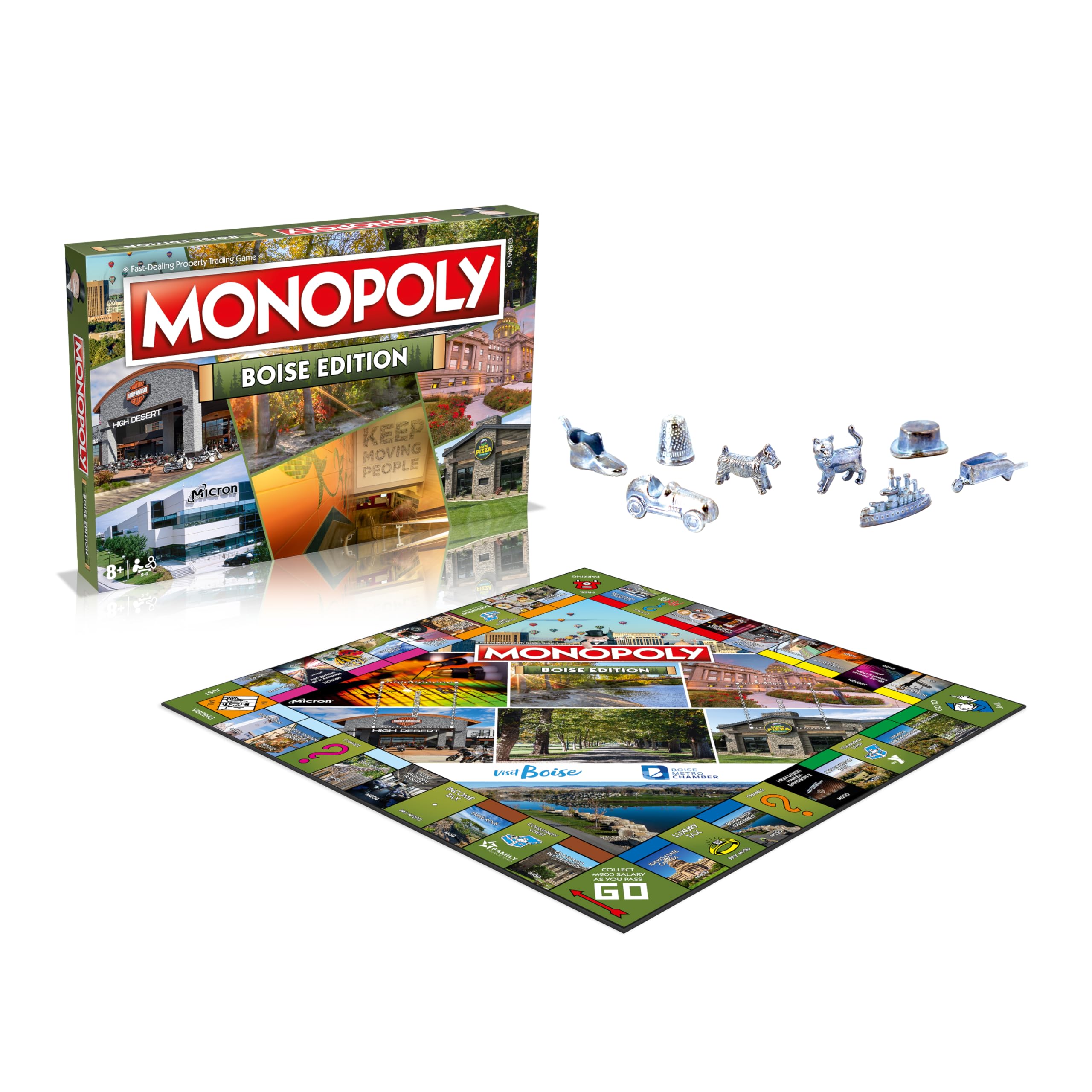 Monopoly Board Game Boise Edition: 2-6 Players Family Board Games for Kids and Adults, Board Games for Kids 8 and up, for Kids and Adults, Ideal for Game Night - Image 6