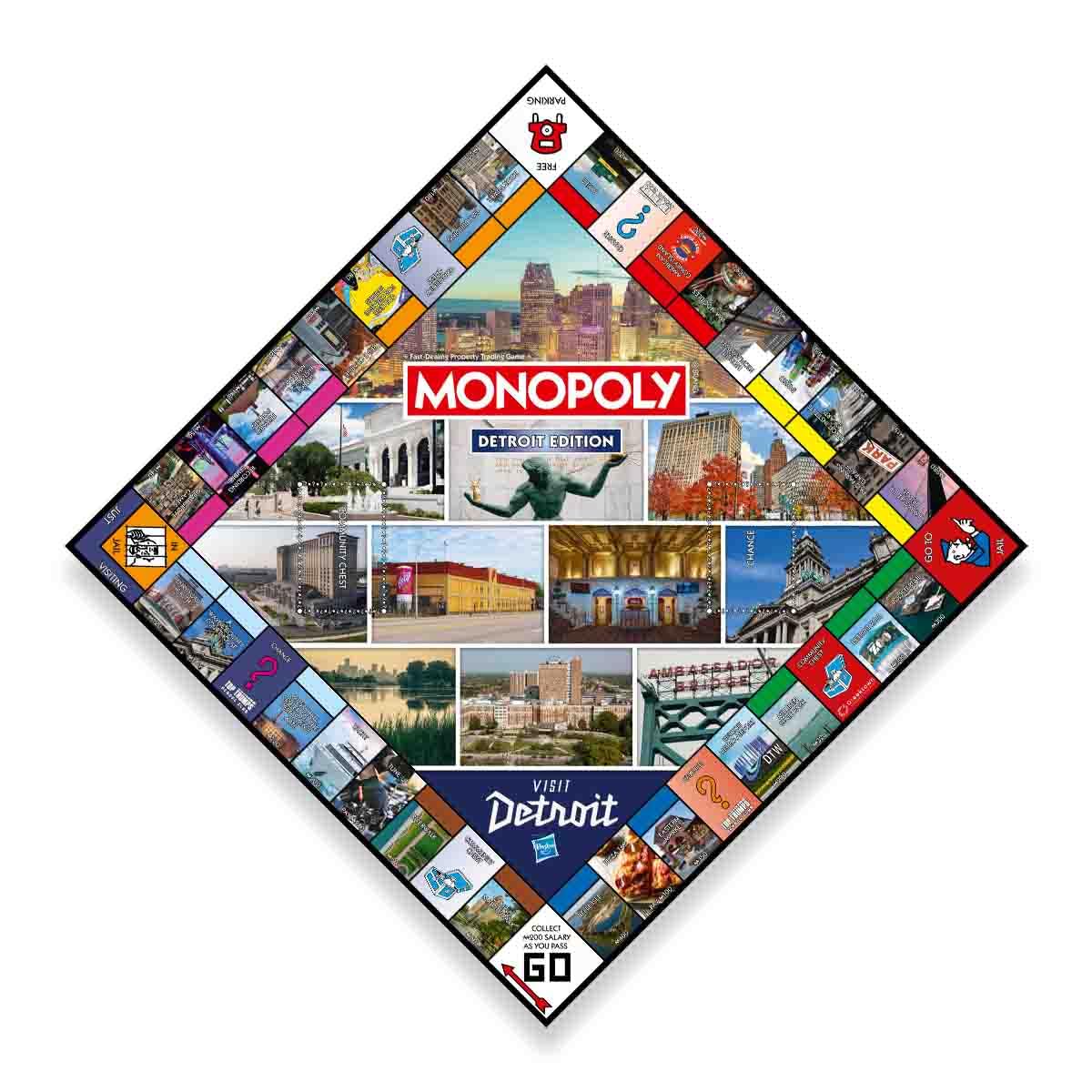 Monopoly Board Game Detroit MI Edition : 2-6 Players Family Board Games for Kids and Adults, Board Games for Kids 8 and up, for Kids and Adults, Ideal for Game Night - Image 3