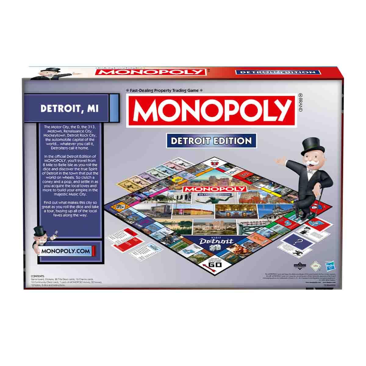 Monopoly Board Game Detroit MI Edition : 2-6 Players Family Board Games for Kids and Adults, Board Games for Kids 8 and up, for Kids and Adults, Ideal for Game Night - Image 8
