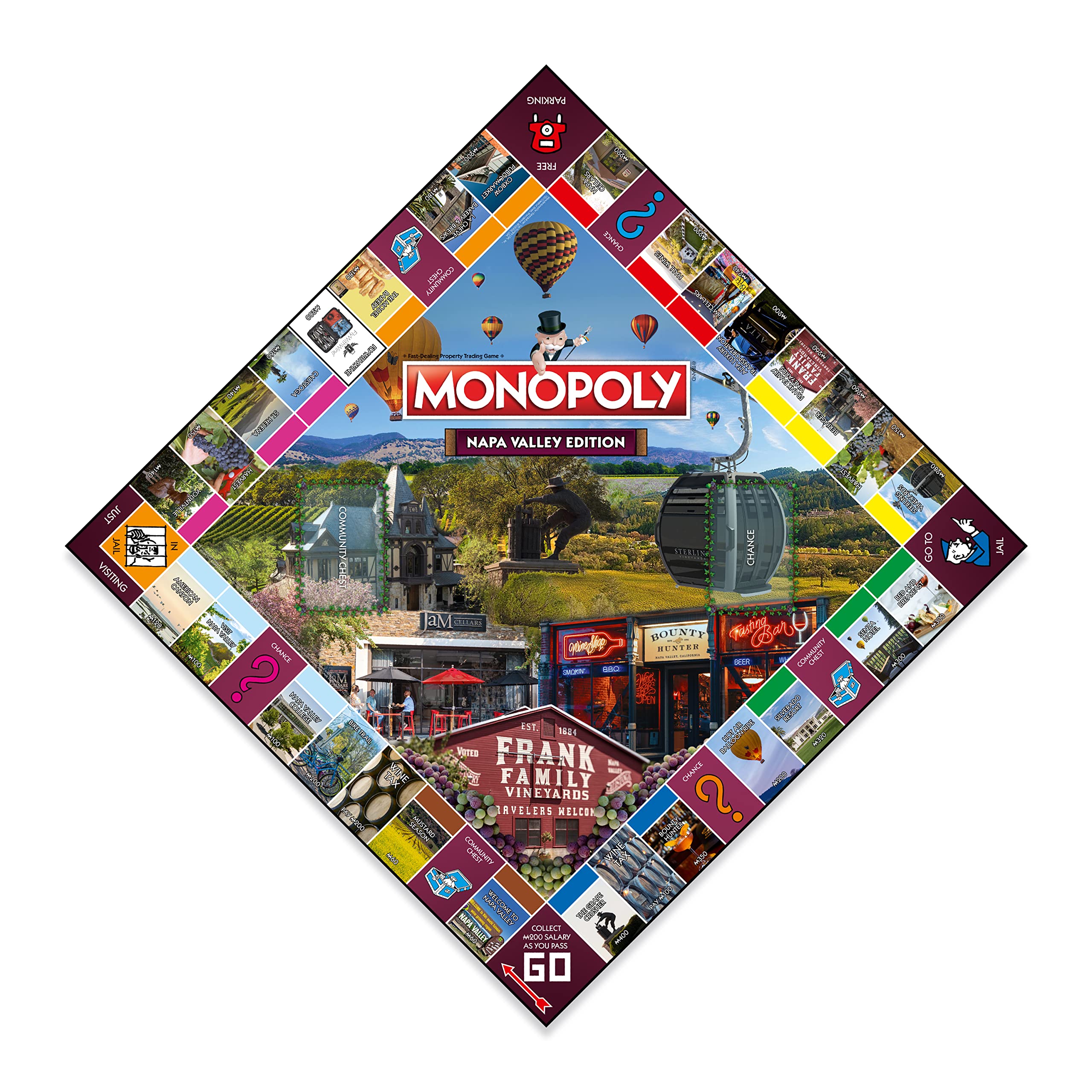 Monopoly Board Game Napa Valley Edition: 2-6 Players Family Board Games for Kids and Adults, Board Games for Kids 8 and up, for Kids and Adults, Ideal for Game Night - Image 3