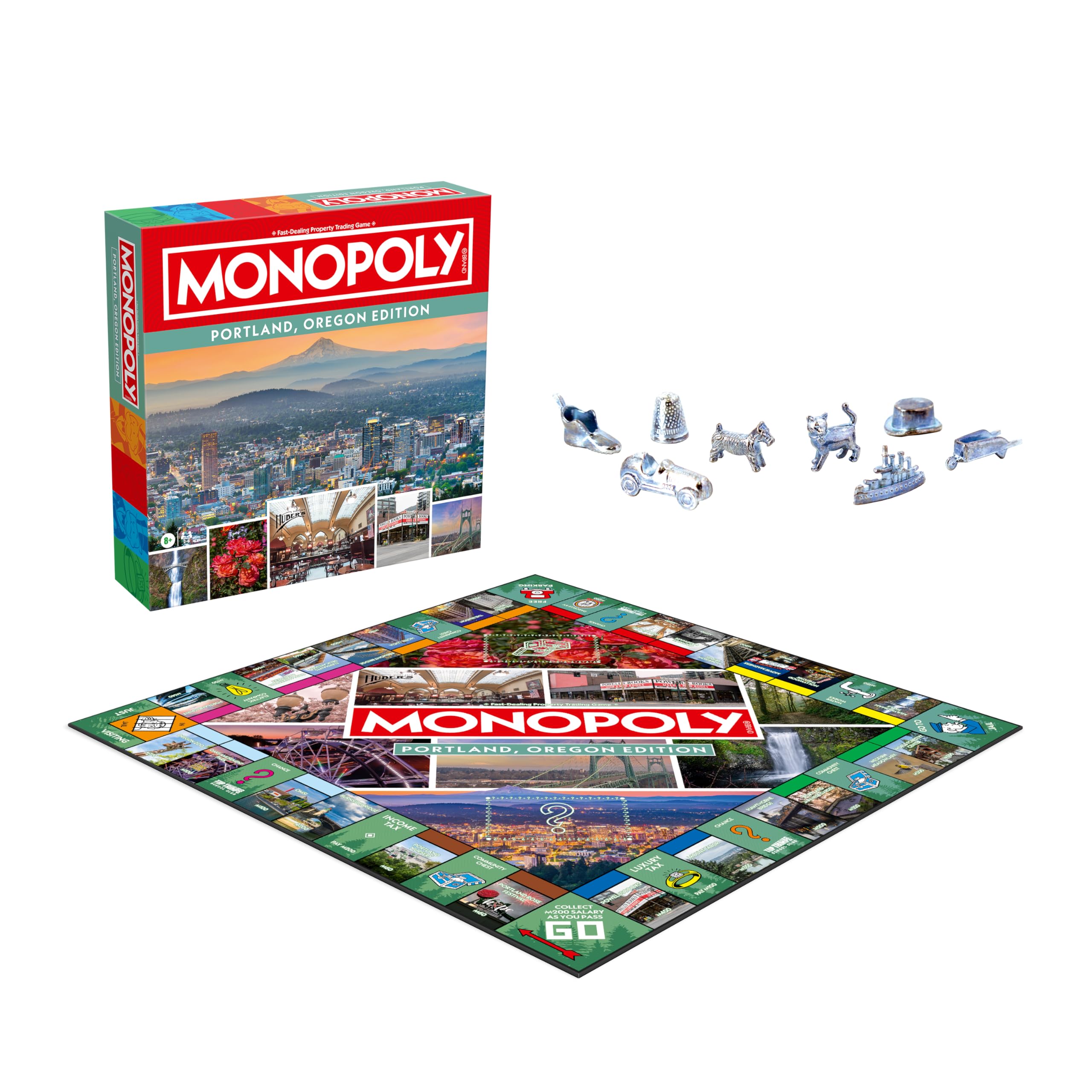 Monopoly Board Game – Portland, OR Edition: 2-6 Players Family Board Games for Kids and Adults, Board Games for Kids 8 and Up, Great for Game Night - Image 4