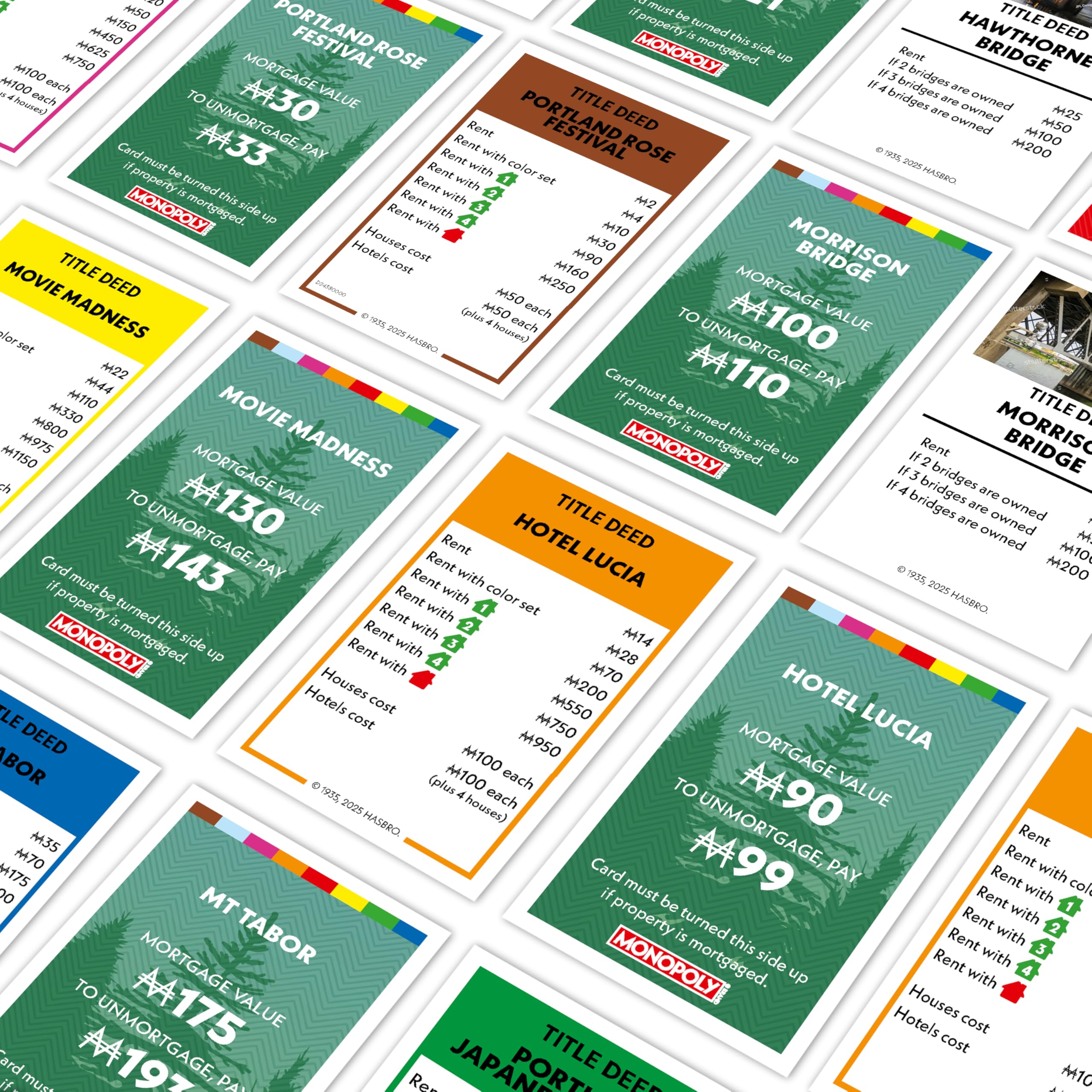 Monopoly Board Game – Portland, OR Edition: 2-6 Players Family Board Games for Kids and Adults, Board Games for Kids 8 and Up, Great for Game Night - Image 8