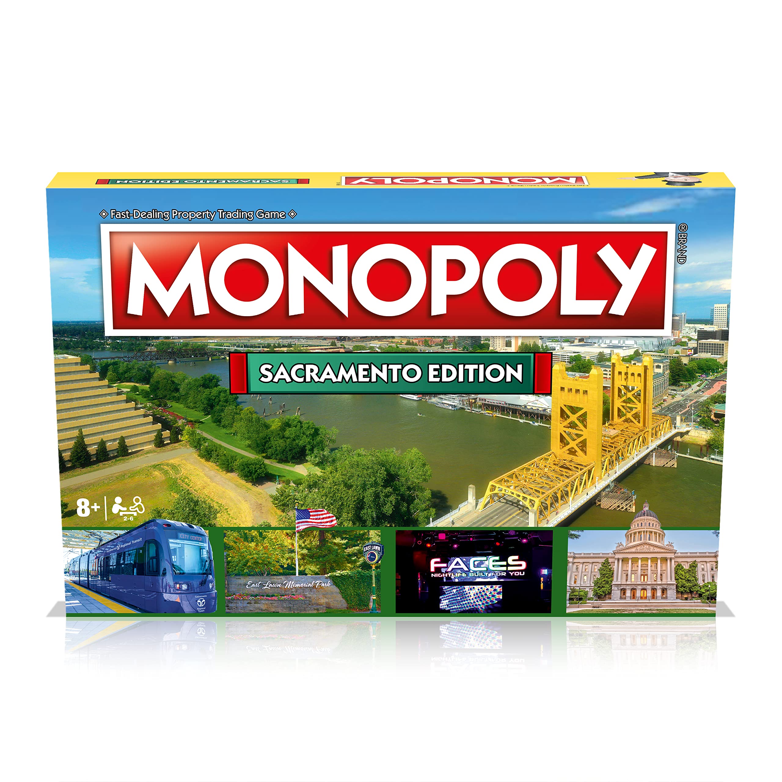 Monopoly Board Game Sacramento Edition: 2-6 Players Family Board Games for Kids and Adults, Board Games for Kids 8 and up, for Kids and Adults, Ideal for Game Night - Image 4