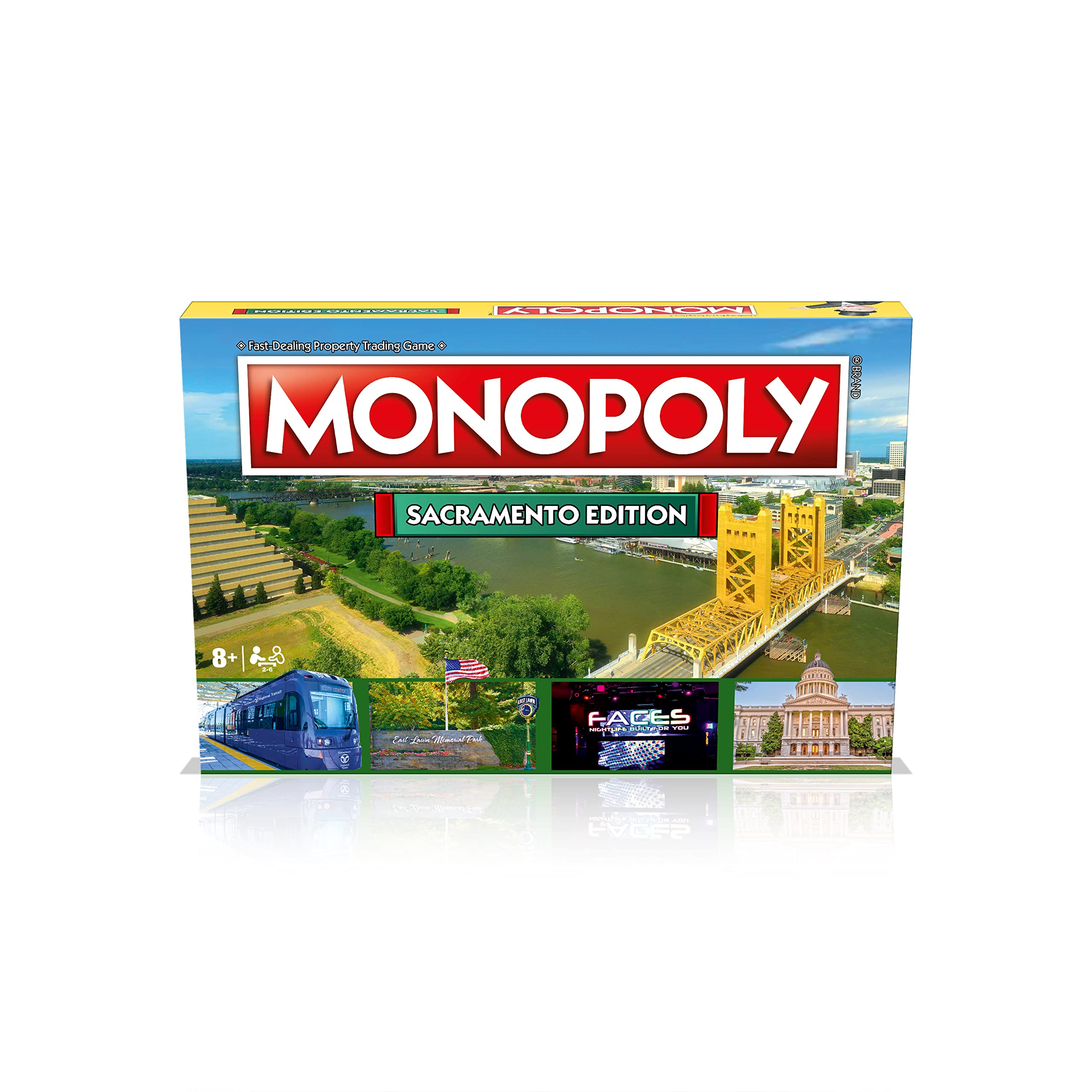 Monopoly Board Game Sacramento Edition: 2-6 Players Family Board Games for Kids and Adults, Board Games for Kids 8 and up, for Kids and Adults, Ideal for Game Night - Image 5