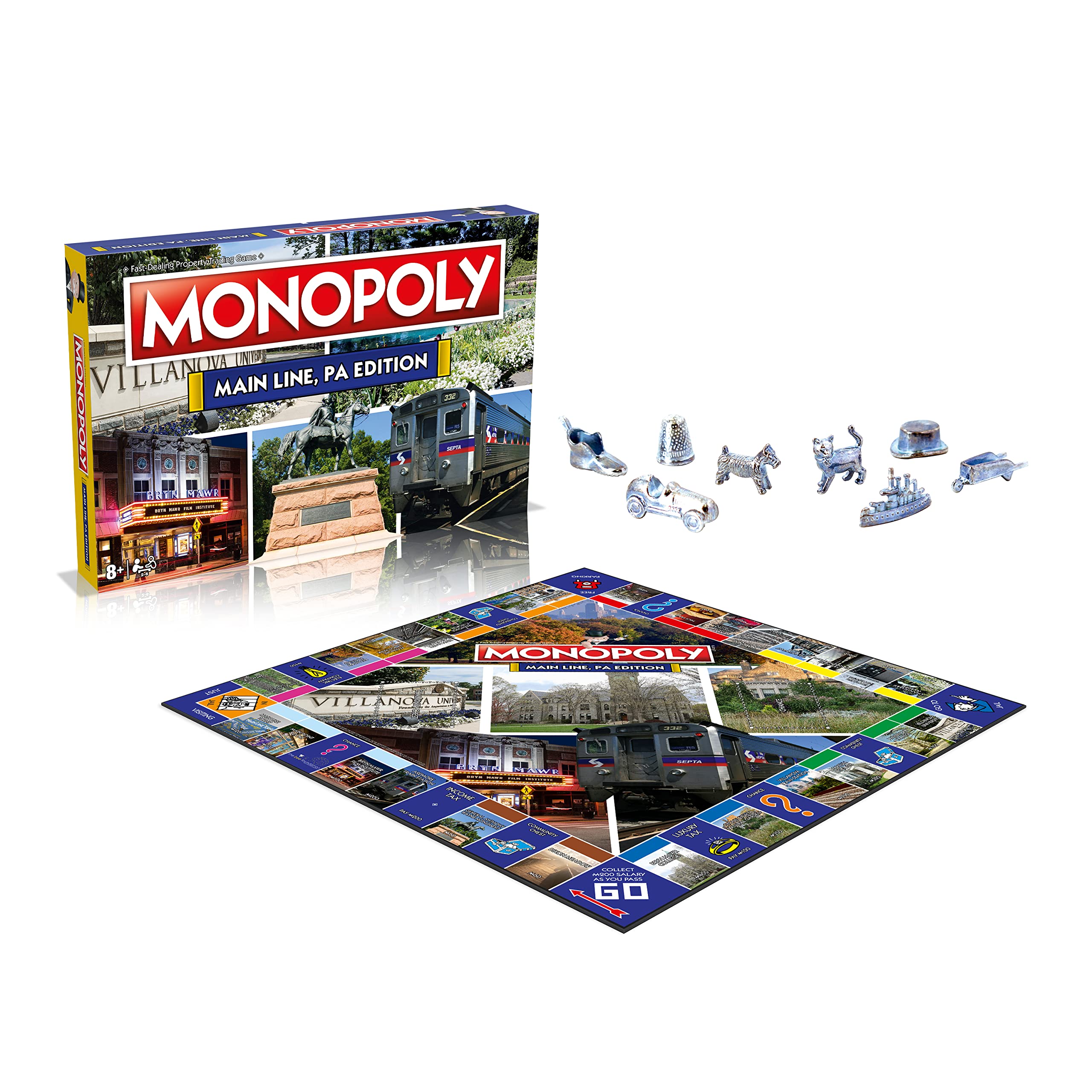 Monopoly Board Game The Main Line Edition: 2-6 Players Family Board Games for Kids and Adults, Board Games for Kids 8 and up, for Kids and Adults, Ideal for Game Night - Image 3