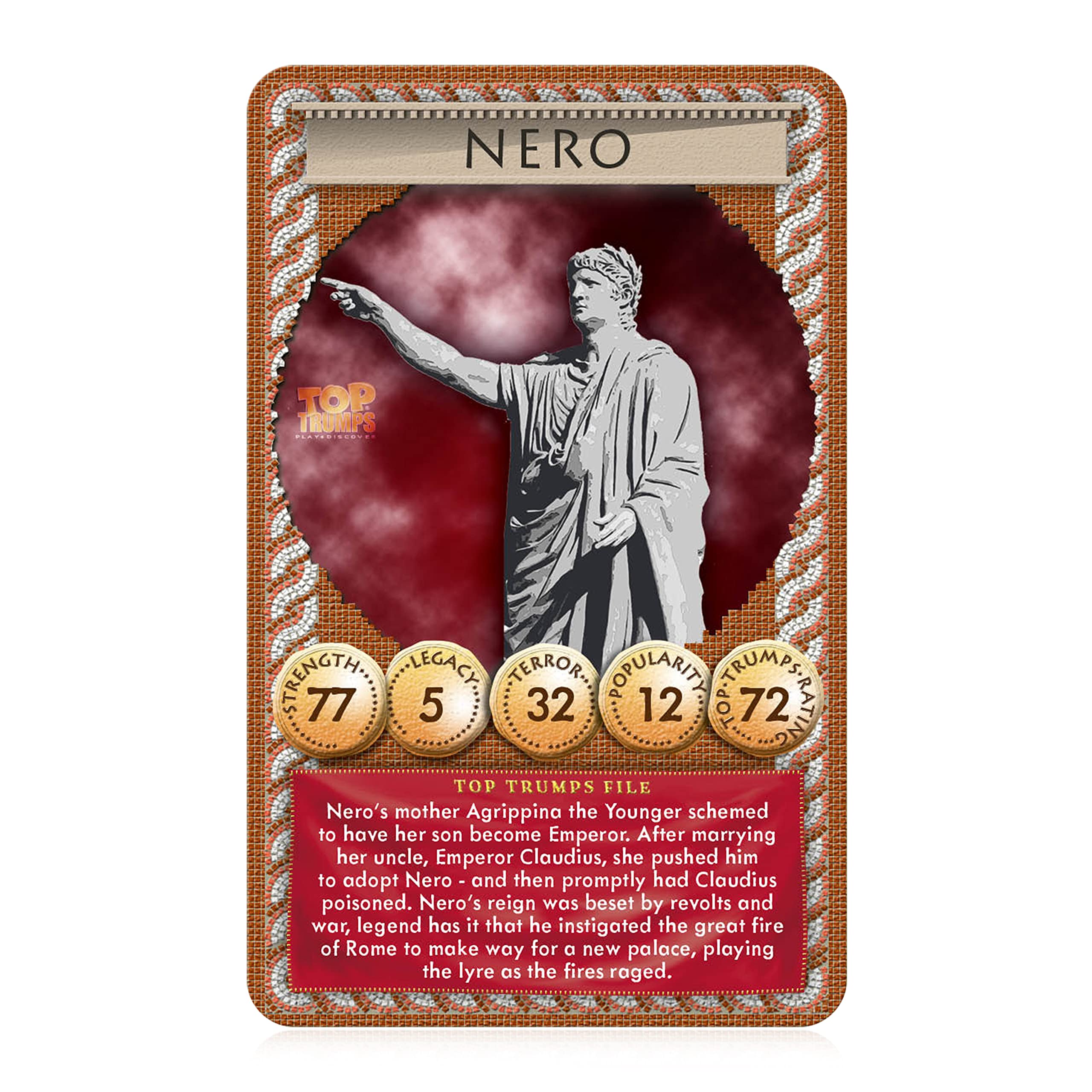 Top Trumps Card Game Ancient Rome - Family Games for Kids and Adults - Learning Games - Kids Card Games for 2 Players and More - Kid War Games - Card Wars - for 6 Plus Kids - Image 5
