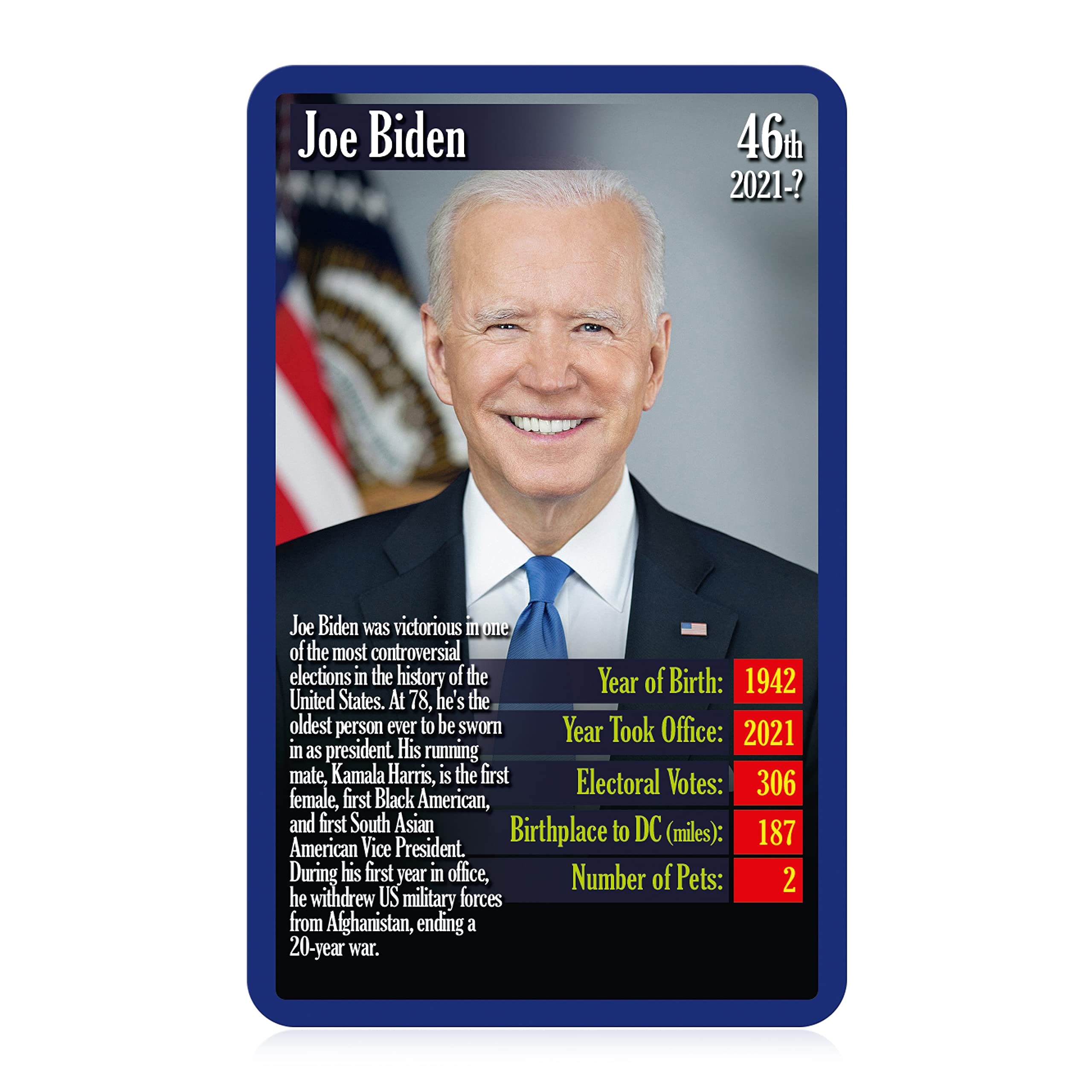 Top Trumps Card Game US Presidents - Family Games for Kids and Adults - Learning Games - Kids Card Games for 2 Players and More - Kid War Games - Card Wars - for 6 Plus Kids - Image 3
