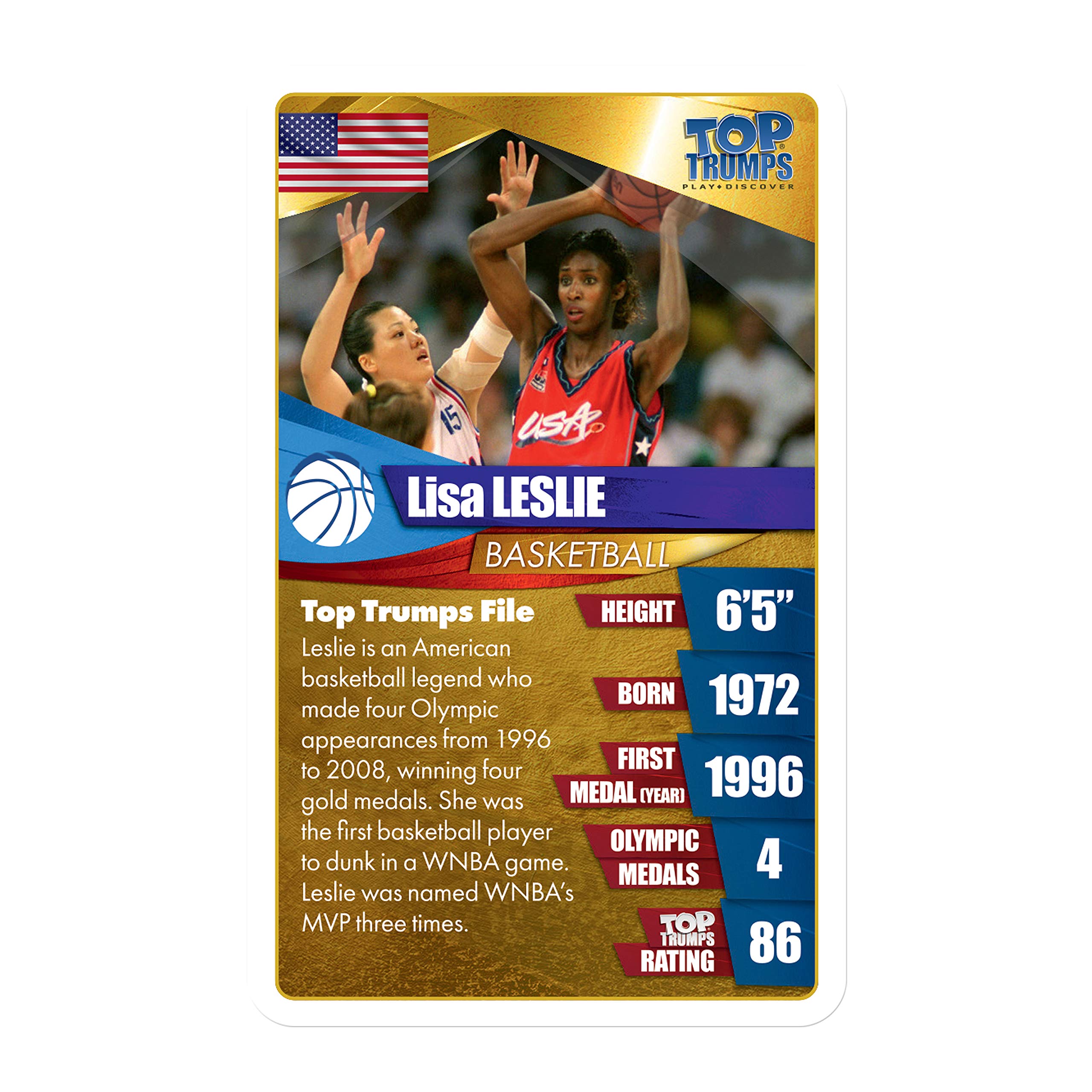 Top Trumps Card Game Women Athletes - Family Games for Kids and Adults - Learning Games - Kids Card Games for 2 Players and More - Kid War Games - Card Wars - for 6 Plus Kids - Image 3