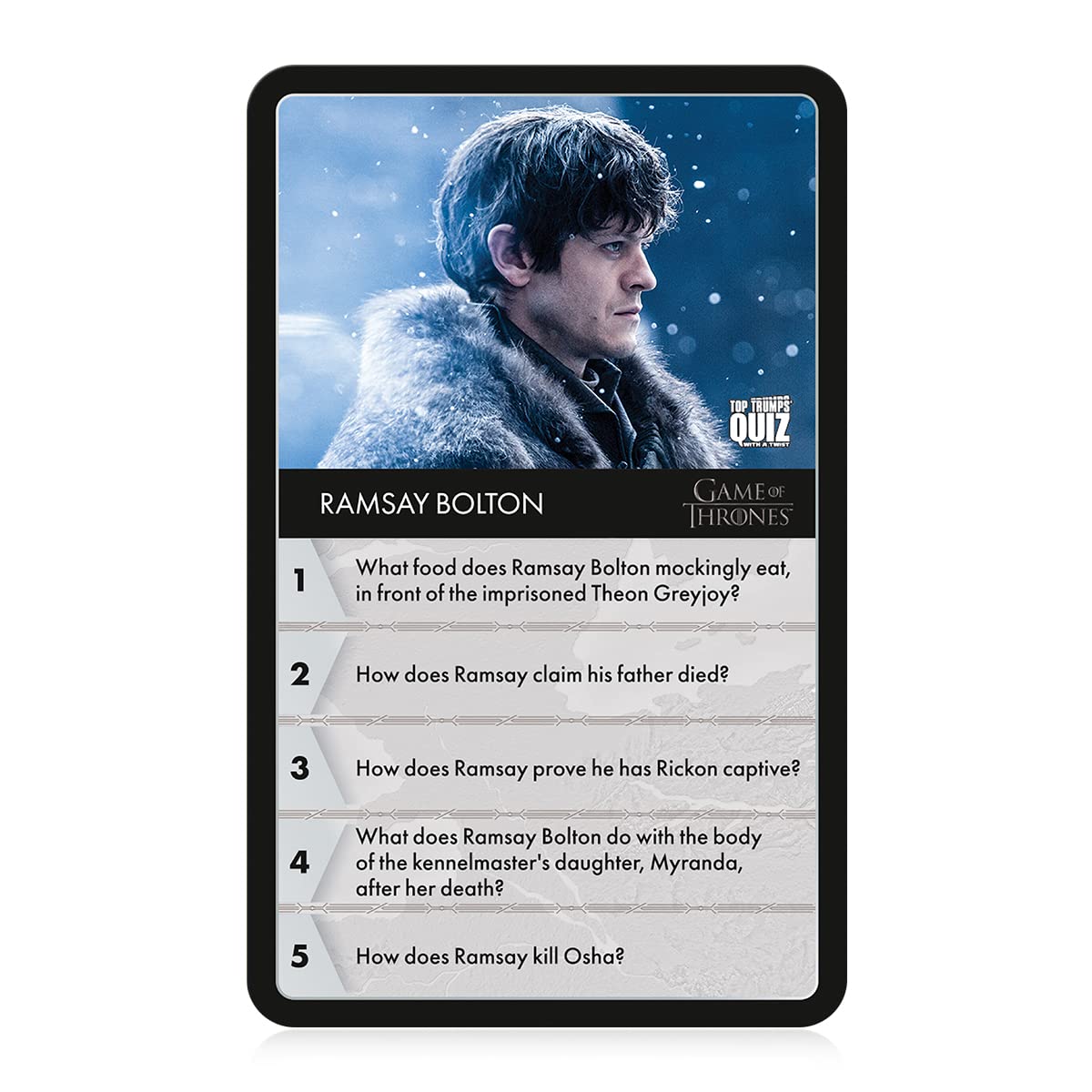 Top Trumps Game of Thrones Quiz Game, Entertaining Trivia About Your Favorite Westeros Characters The Starks, Lannisters, Baratheons, Educational Gift and Toy for Ages 8 Plus - Image 4