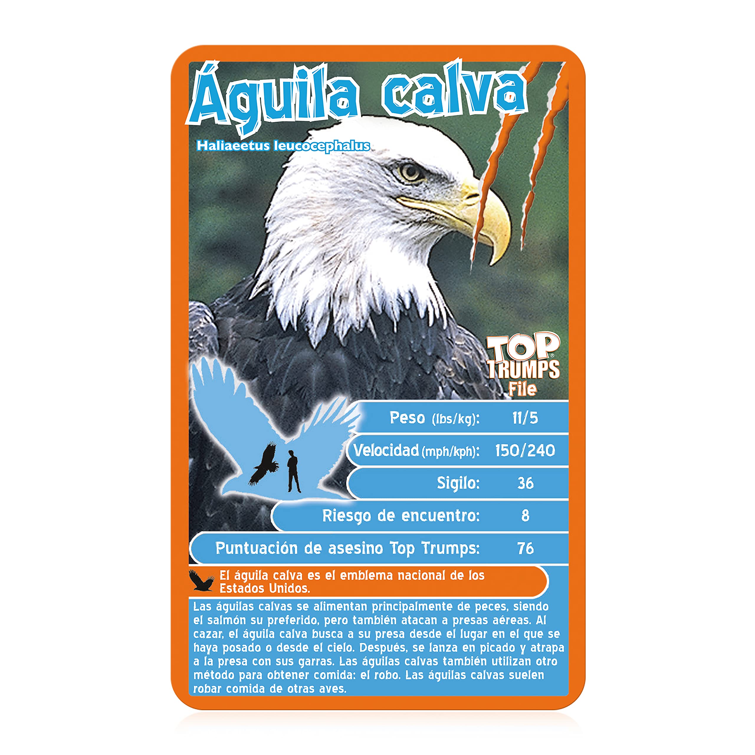 Top Trumps Juego de cartas Deadliest Predators Edición en español, aprende sobre el Gran tiburón Blanco, el dragón de Komodo y la Cobra Real en este paquete educativo, Regalo para edades de 6+ años - Image 5