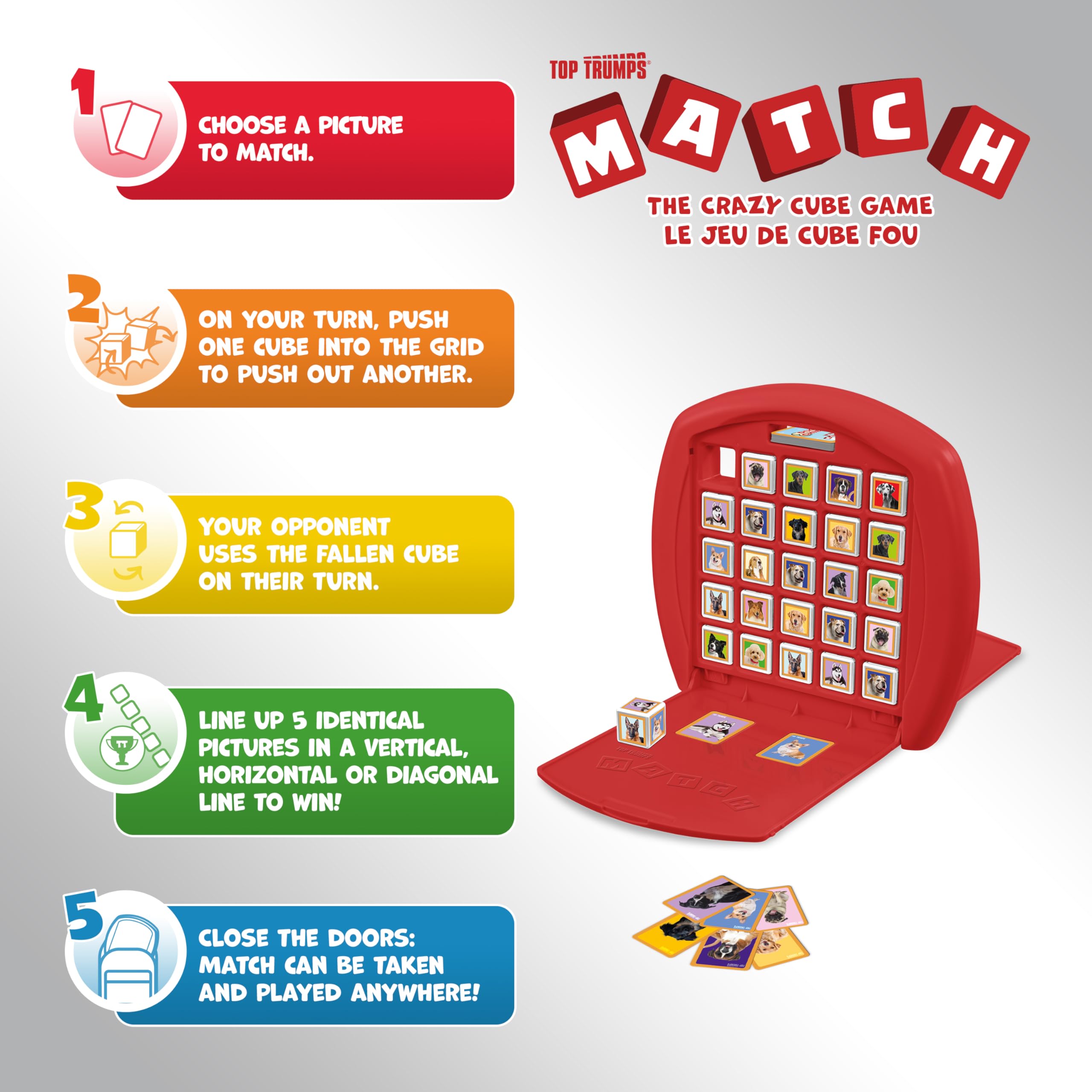 Top Trumps Match Game Dogs - Family Board Games for Kids and Adults - Matching Game and Memory Game - Fun Two Player Kids Games - Memories and Learning, Board Games for Kids 4 and up - Image 7